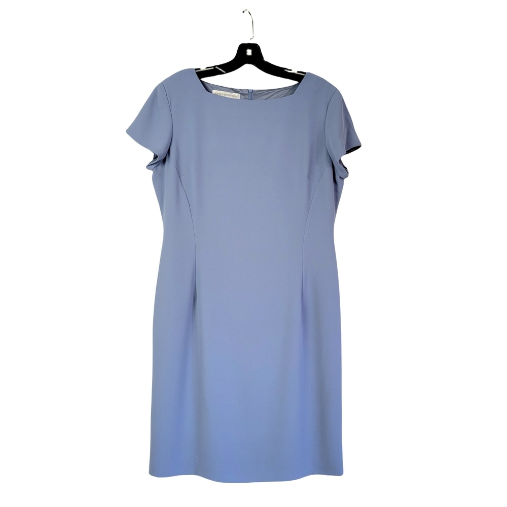 NWT.  Jones New York Blue Sheath Dress 14